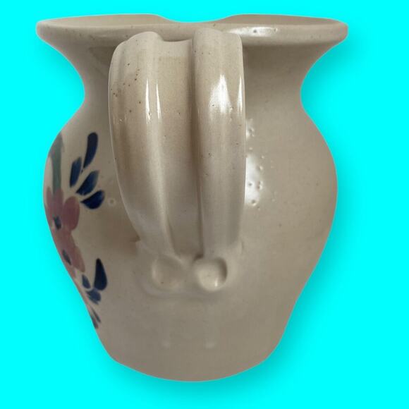 Vintage Casey Pottery Pitcher Marshall Texas USA Wreath Heart Pattern - Picture 5 of 10